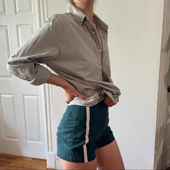 NWOT Goodfellow & Co Light Grey Long Sleeve Collared Pocket Button Down Shirt M - Picture 10 of 16